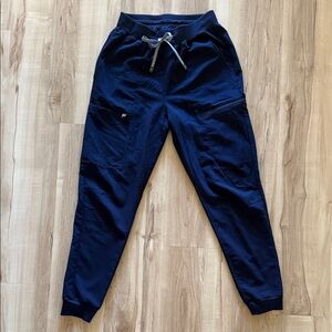 Fabletics Navy Jogger Scrub Pants